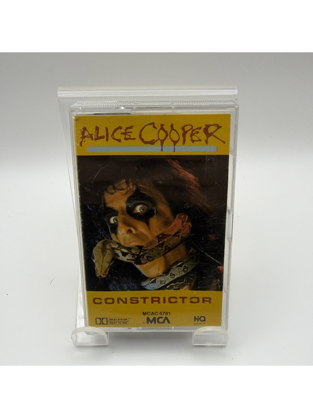 Alice Cooper Constrictor Cassette 1986 MCA Album Rock Music - VG Condition !!